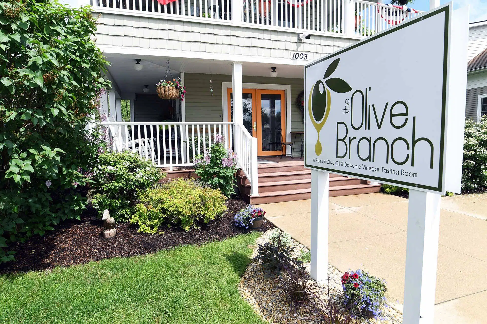 The Olive Branch exterior sign in Winona Lake, IN
