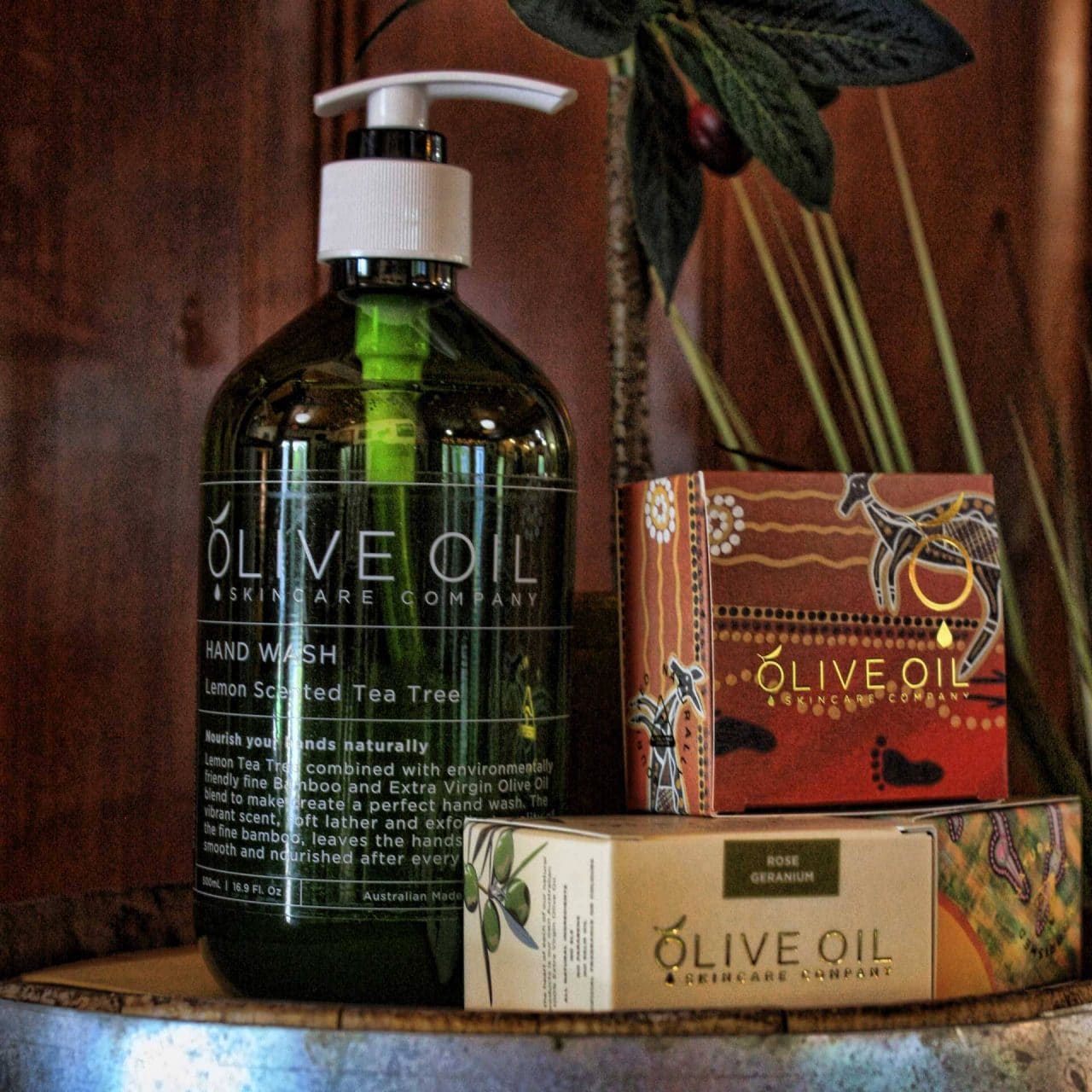 Olive Oil Skincare Company hand wash and bar soap